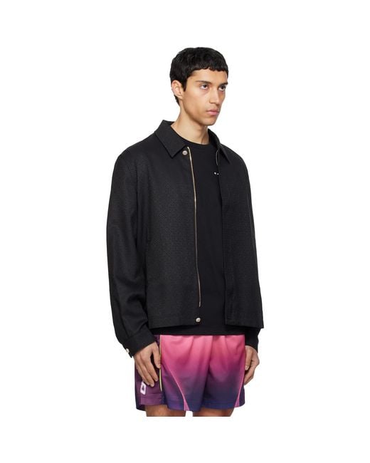 Casablanca Black Monogram Sports Jacket for men