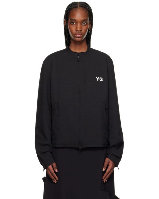 Y-3 ブラック ジップアップジャケット Black
