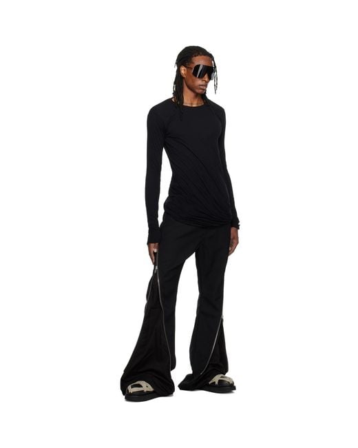 Rick Owens Black Tower Bolan Banana Trousers for men