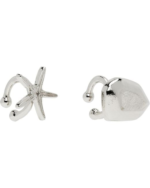 Toga Black Motif Ear Cuff Set