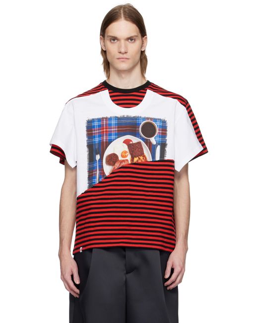 Charles Jeffrey Red Auld Hag Edition Double T-Shirt for men