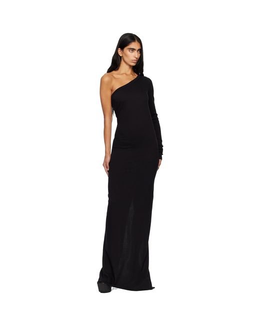 Rick Owens Black Concordians Ziggy Maxi Dress