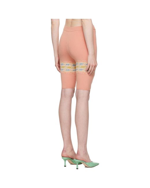 Conner Ives Pink Bike Shorts