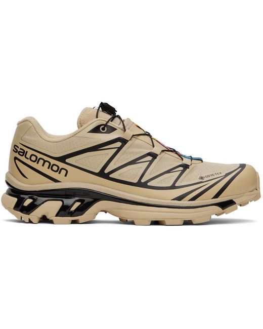 Salomon Black Xt-6 Gore-Tex Sneakers for men