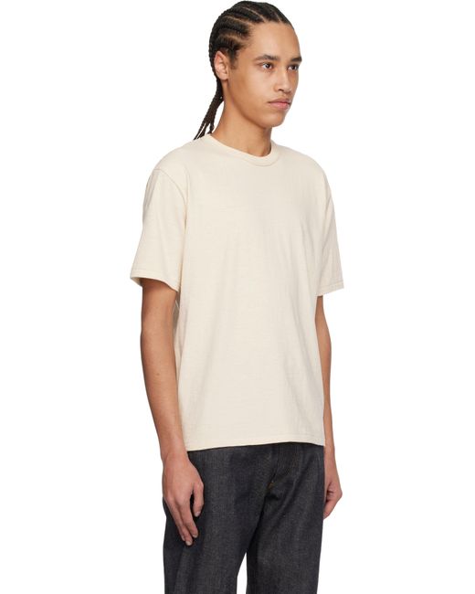 メンズ TAIGA TAKAHASHI オフホワイト Lot. 616 Tシャツ Black