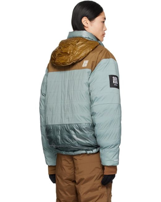 Undercover Brown & Blue The North Face Edition Mountain Down Jacket for men