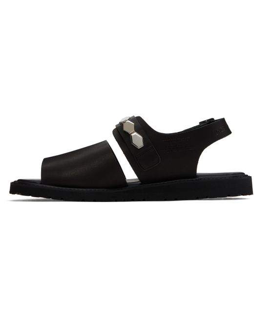 Undercover Black Foot The Coacher Edition Up1E4F01 Sandals for men
