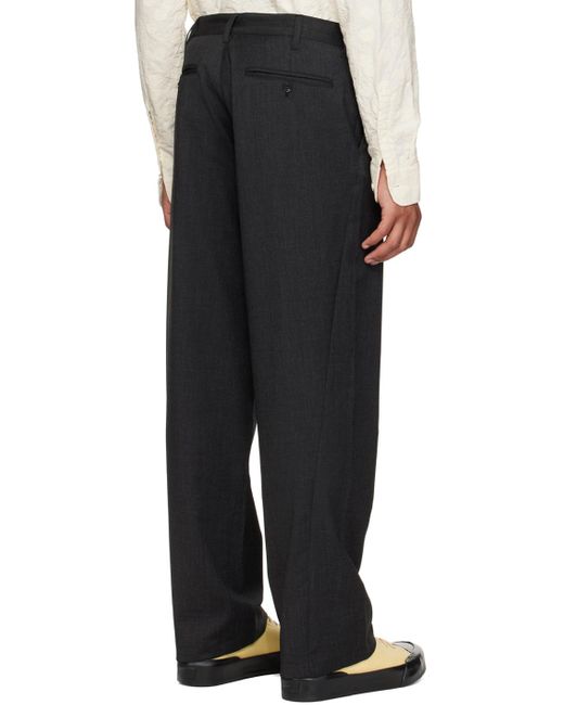 sunflower Black Twisted Trousers for men