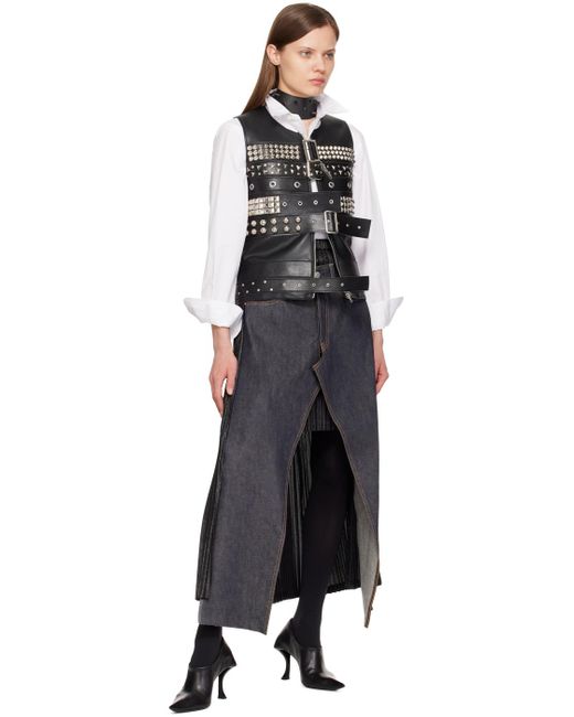 Junya Watanabe Black Levi'S Edition Midi Skirt