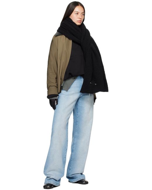 Dries Van Noten ドレープ フーディ Black