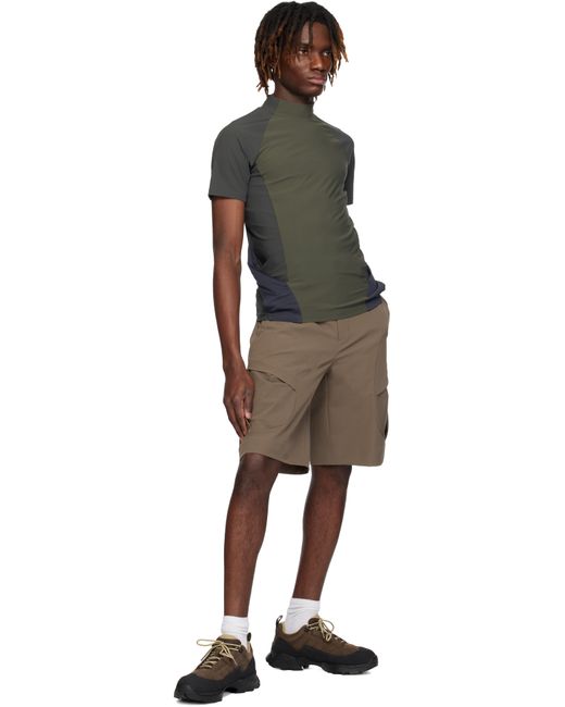 メンズ J EONGL I Ssense限定 ブラウン ナイロン カーゴショートパンツ Natural