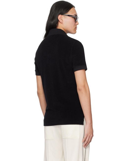 Tom Ford Black Towelling Polo for men