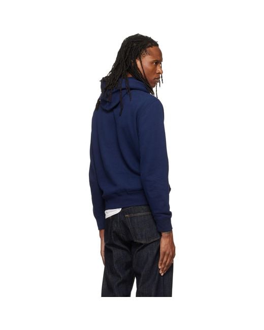Polo Ralph Lauren Blue 'The Rl Fleece' Hoodie for men