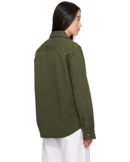 AMI カーキ Ami De Coeur コットン ボタンダウンシャツ Green