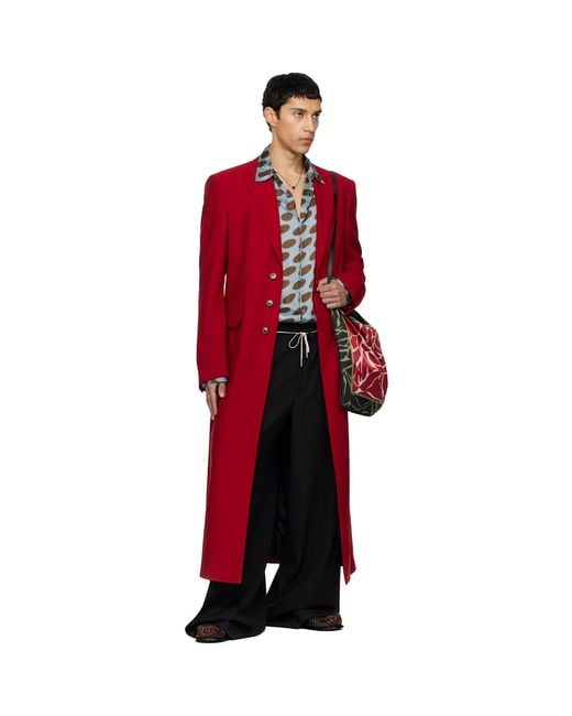 Dries Van Noten Black Polka-Dot Satin Shirt for men