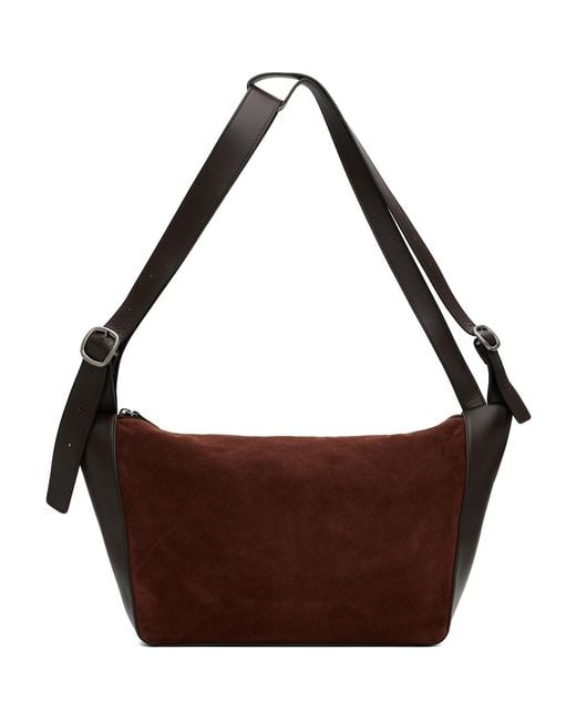 Hereu Brown Vincle Suede Bag for men