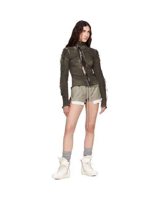 Rick Owens Brown Tower Gary Denim Jacket