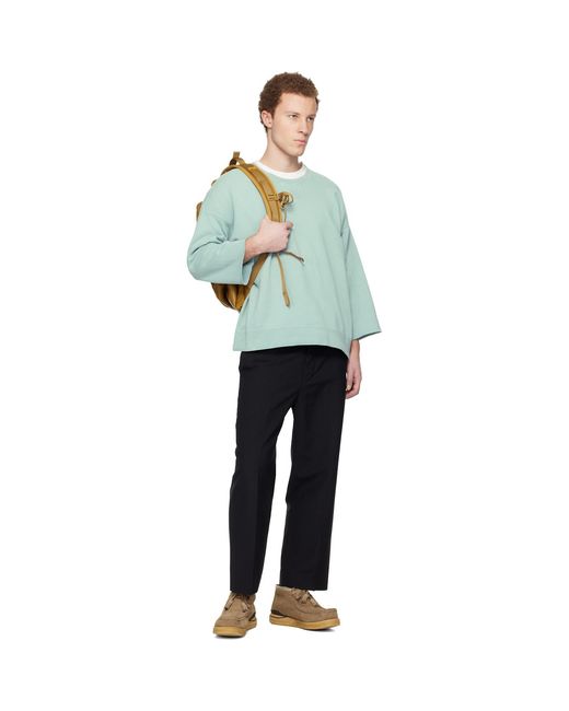 Visvim Green Jumbo Sb 3/4 Dmgd Sweatshirt for men
