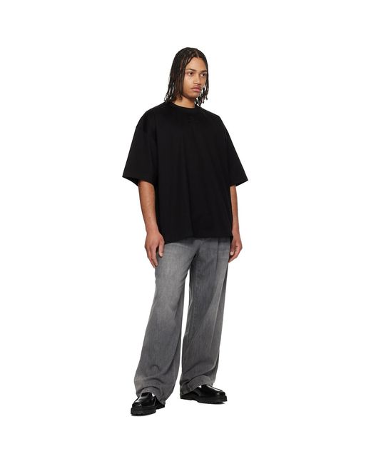 Wooyoungmi Black Lightweight Banding Jeans for men
