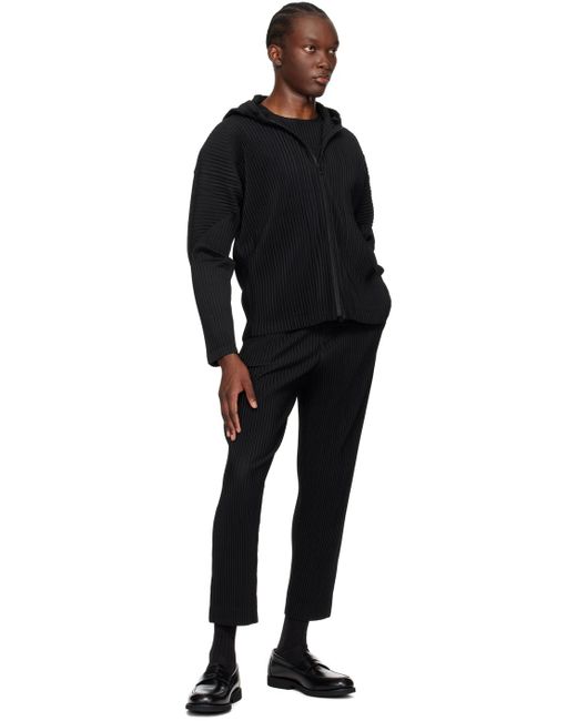 Homme Plissé Issey Miyake Black Monthly Color April Hoodie for men