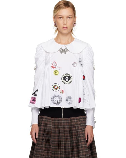Chopova Lowena White Alibi Blouse