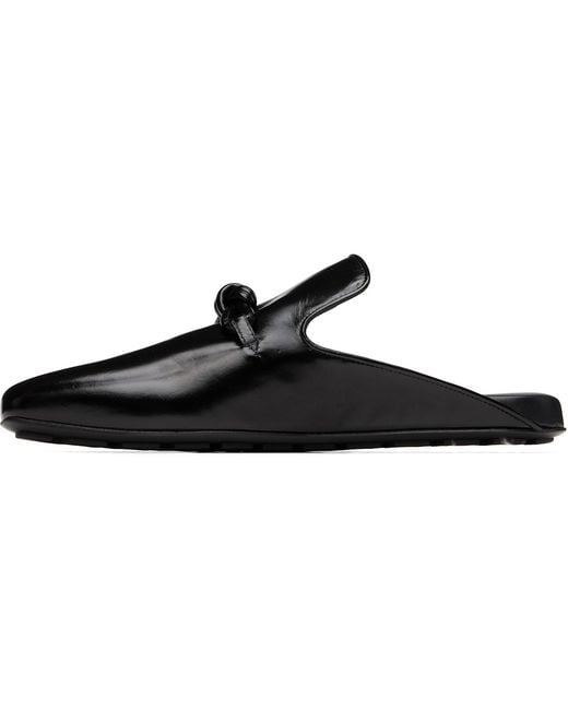 Bottega Veneta Black Roma Slip-On Loafers for men