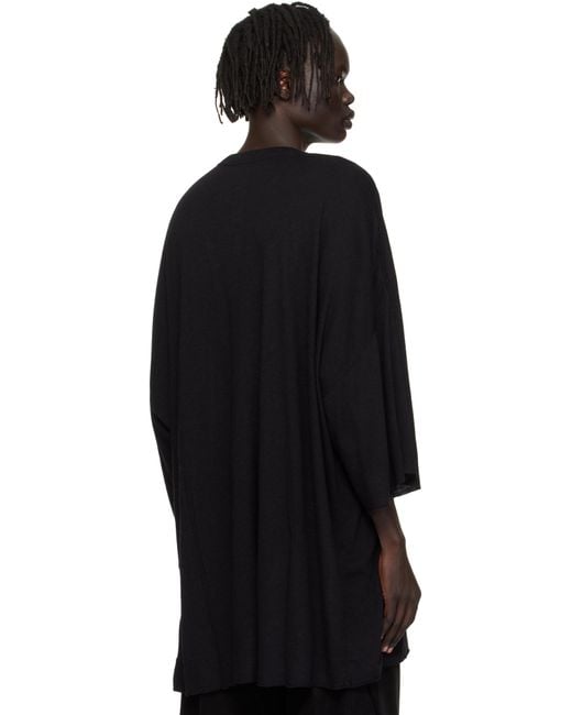 Rick Owens Black Concordians V Tommy T-Shirt for men