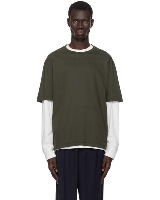 T-Shirt Errigal Kaki The Row pour homme en coloris Black