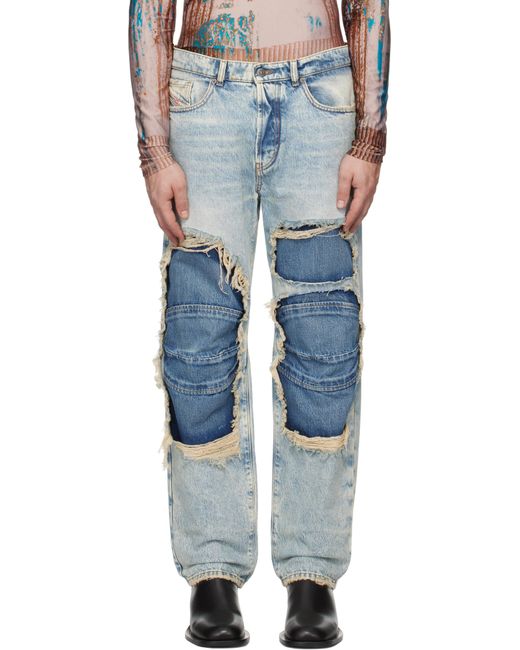 DIESEL Blue D-Fire-Fsf Jeans for men