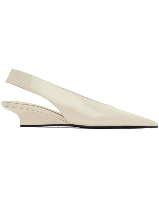 Totême  Black Off- 'The Wedge-Heel' Slingback Heels