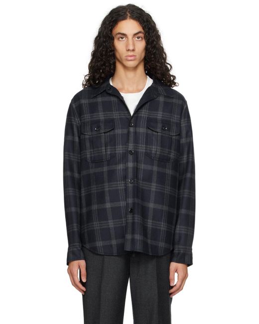メンズ Brioni ネイビー Vagabond ジャケット Black