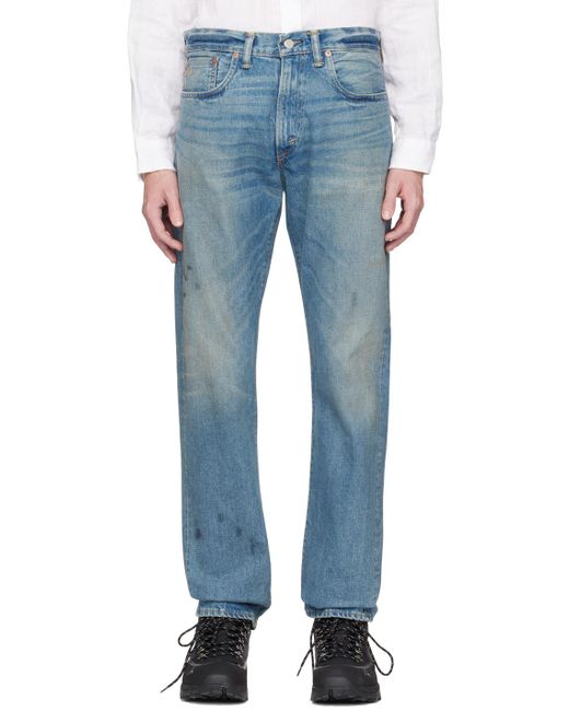 RRL Blue Calloway Jeans for men