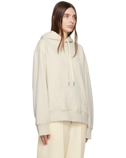 AMI Natural Off-white Fade Out Hoodie