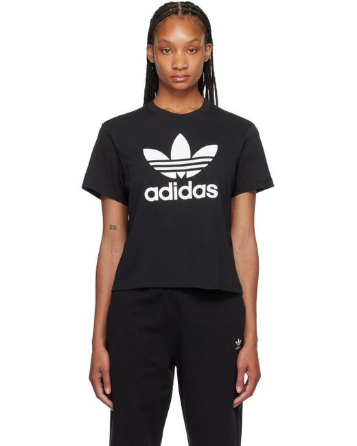 Adidas Originals Adicolor Trefoil Tシャツ Black