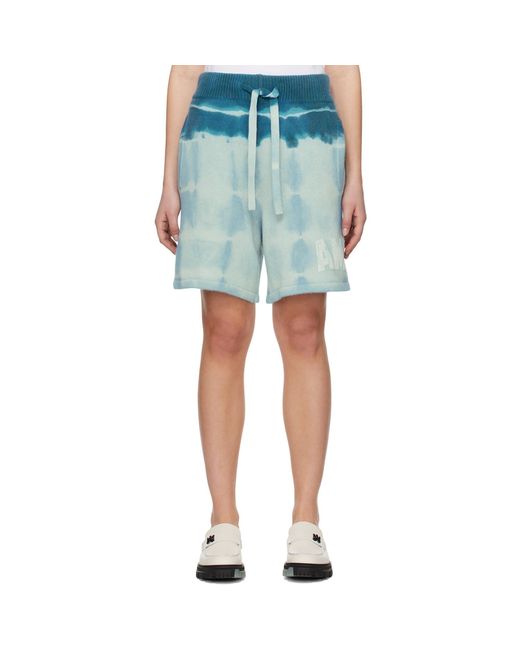 Amiri Blue Tie-Dye Shorts