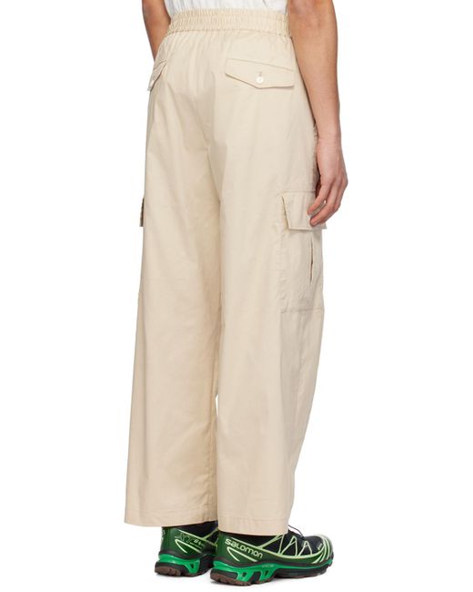 Pantalon cargo teint en plongée F/CE pour homme en coloris Natural