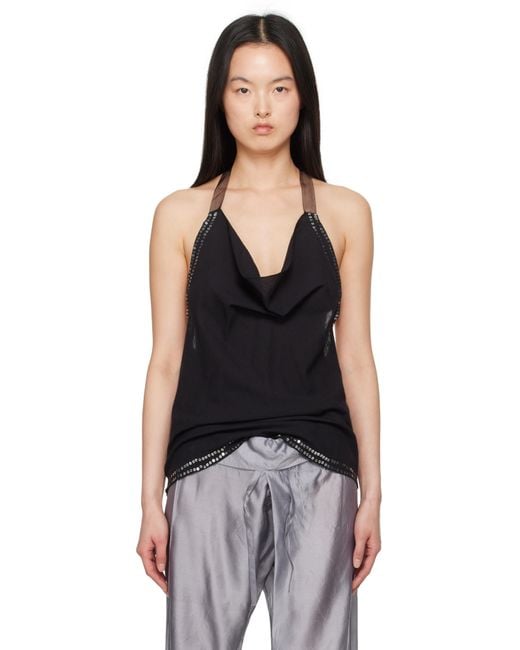 GIMAGUAS Cala Tank Top in Black | Lyst
