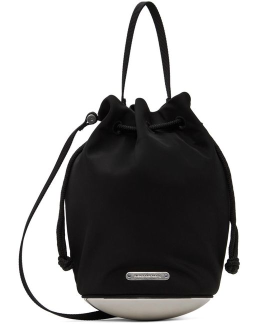 Alexander Wang Black Mini Dome Bucket Bag