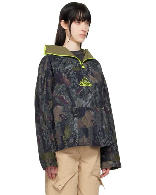 Adidas Originals Black Khaki Camo Q1 Jacket