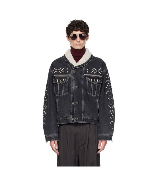 Isabel Marant Black Back Jackson Denim Jacket for men