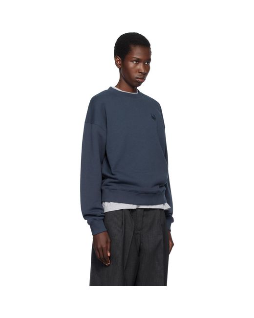Maison Kitsuné Blue Bold Fox Head Patch Comfort Sweatshirt