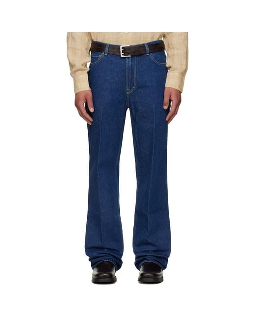 Our Legacy Blue Indigo 70s Cut Jeans for men