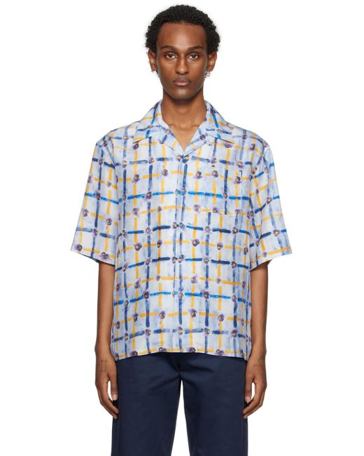 Marni Blue Saraband Shirt for men