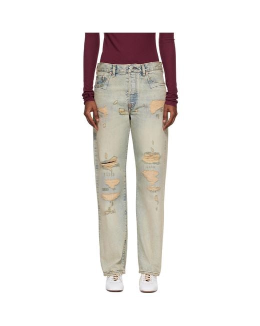 KENZO Black Paris Straight Jeans