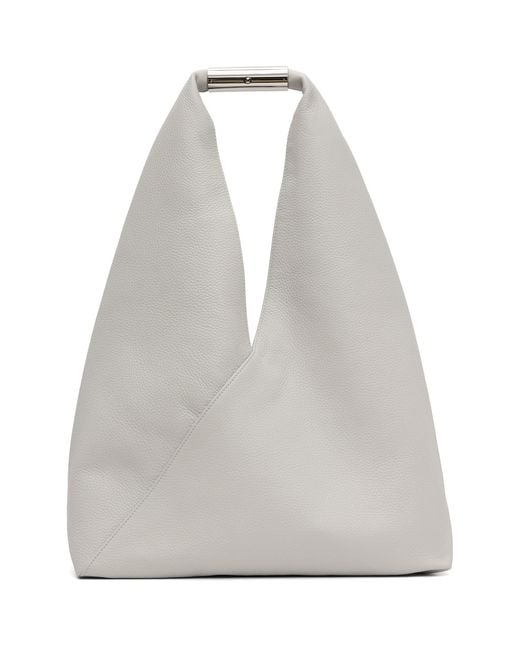 MM6 by Maison Margiela White Jewel Handle Classic Tote for men
