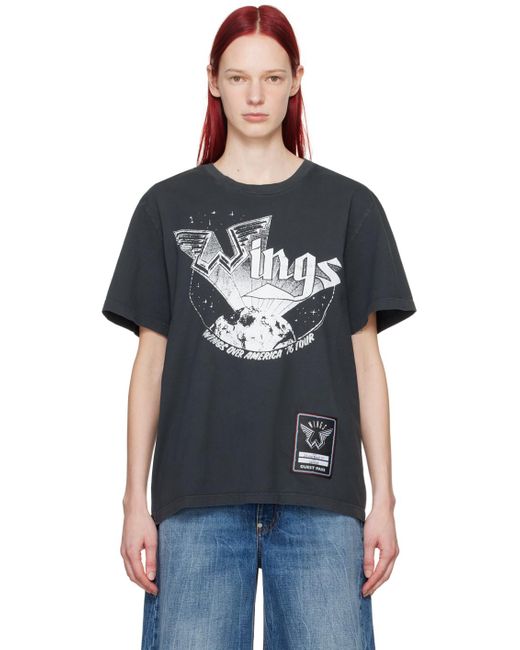 Stella McCartney Black 'wings' T-shirt