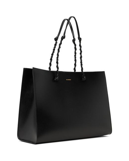 Jil Sander Black Tangle Tote