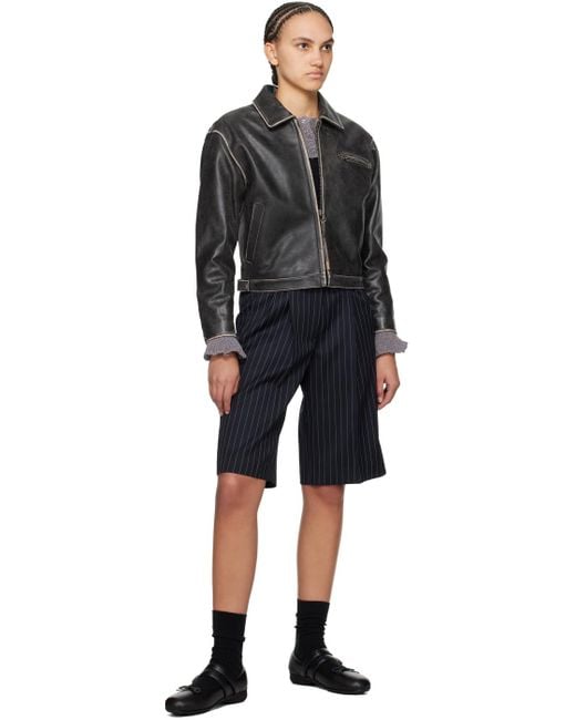 Open YY Black Biker Jacket