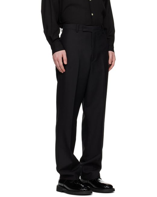 Wacko Maria Black Straight-fit Trousers for men