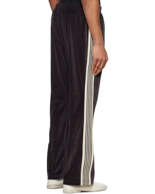 Needles Black Boot-Cut Track Pants for men